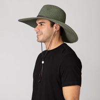 El Campo Unisex 5" Brim Sun Hat - UPF50 Sun Protection with Chin Cord by San Diego Hat Co.