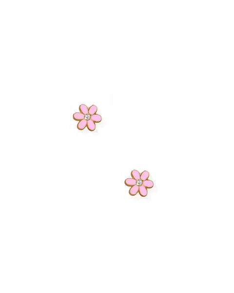 LINNY CO Screwback Stud Earrings - Alli Pink