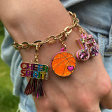 CHARM IT! Gold Glitter Music Note Charm