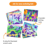 Scratch Art - Dinosaurs by Tiger Tribe