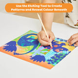 Scratch Art - Dinosaurs by Tiger Tribe