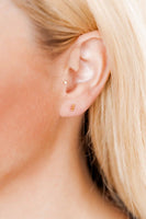 LINNY CO Screwback Stud Earrings - Tally Gold