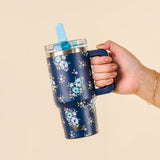 The Darling Effect Endless Daydream Navy 20 oz Lifestyle Flip Straw Tumbler