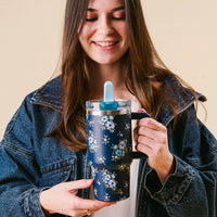 The Darling Effect Endless Daydream Navy 20 oz Lifestyle Flip Straw Tumbler