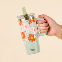 The Darling Effect Bouquet Beauty Sage 20 oz Lifestyle Flip Straw Tumbler