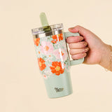 The Darling Effect Bouquet Beauty Sage 20 oz Lifestyle Flip Straw Tumbler
