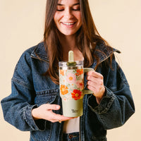 The Darling Effect Bouquet Beauty Sage 20 oz Lifestyle Flip Straw Tumbler