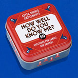 After Dinner Amusements: How Well Do You Know Me?
50 Questions for Family and Friends
