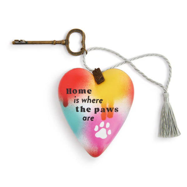 Home is Where the Paws Are Art Heart