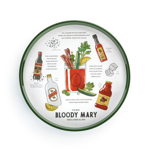 Bloody Mary Round Serve Tray