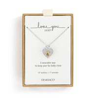 Pawprint Love You Locket - Silver