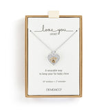 Pawprint Love You Locket - Silver