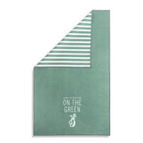 On the Green Men's Green Absorbent Double Sided Towel