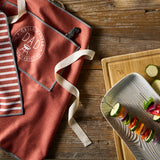 Grill Master Dad Men's Red Absorbent Half Apron