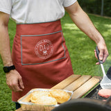Grill Master Dad Men's Red Absorbent Half Apron