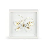 White & Gold Butterfly Wall Art