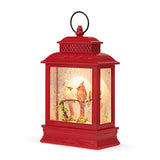 Christmas Cardinals Lit Musical Lantern