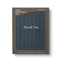 Thank You - QUILTED NAVY
10 Thank You Note Cards