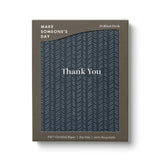 Thank You - QUILTED NAVY
10 Thank You Note Cards