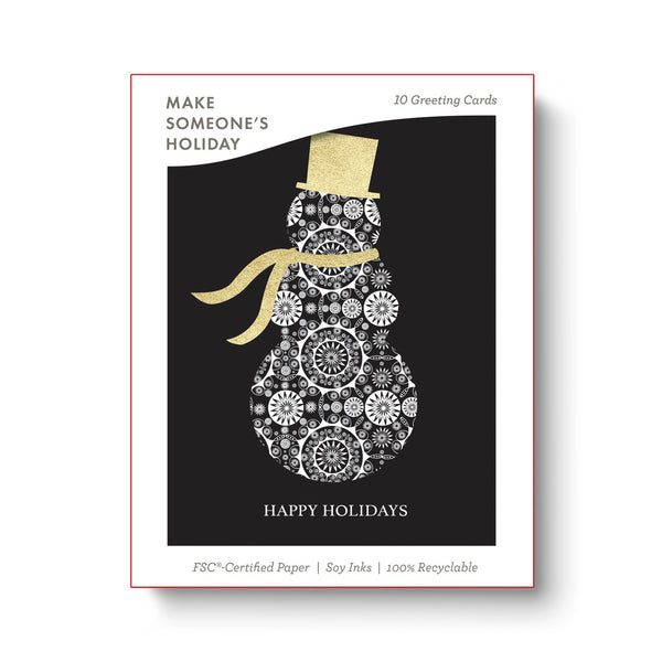 SHIMMERING SNOWMAN: HAPPY HOLIDAYS
10 Holiday Note Cards