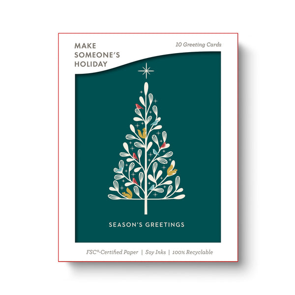 HOLIDAY TREE: SEASON’S GREETINGS
10 Holiday Note Cards
