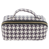 Karma Houndstooth Mini Zip Cosmetic Bags