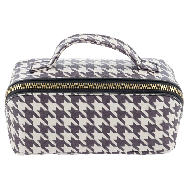 Karma Houndstooth Mini Zip Cosmetic Bags