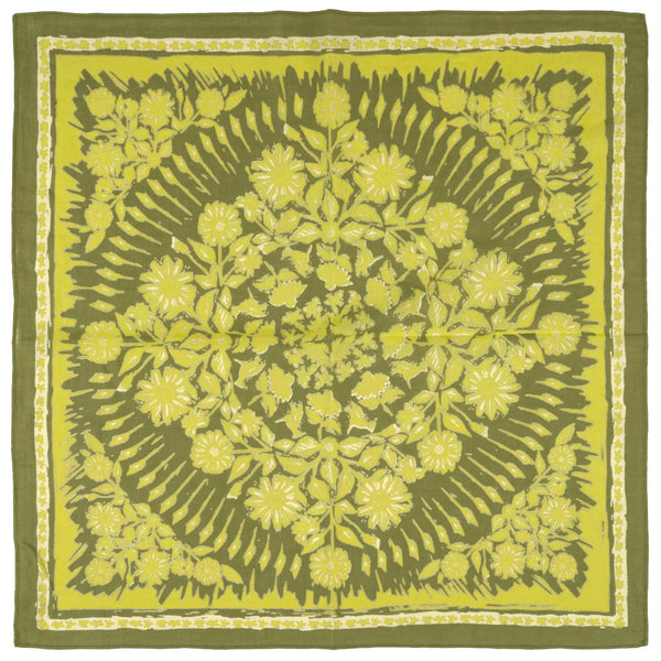 Bandana - Green Floral