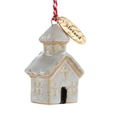 Blessed Cream Church Shaped Ornament