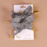 The Darling Effect Gingham Black Step It Up Shoelaces