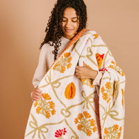 The Darling Effect Patchwork Pumpkins Cozy Dreams Luxe Blanket