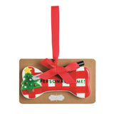 Personalize Me Dog Bone Ornament Set