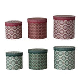 Paper Nesting Gift Boxes with Scalloped Lids
