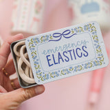 Emergency Elastics Travel Tin with 20 Hair Ties