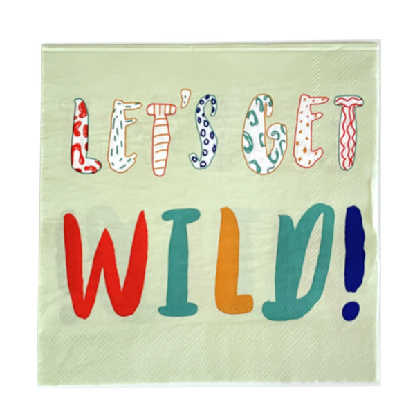 Let’s Get Wild Die-Cut Lunch Napkin Rawr-some 2 Ply/16pk