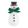 Small Glass Snowman Sitter