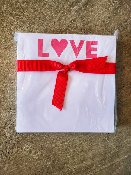 Valentine's LOVE Chubbie Notepad