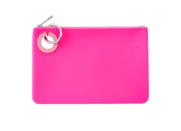 Silicone Pouch Tickled Pink