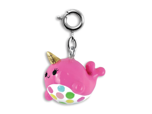 Pink Narwhal Charm