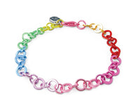 Rainbow Chain Bracelet Charm It!