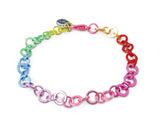 Rainbow Chain Bracelet Charm It!