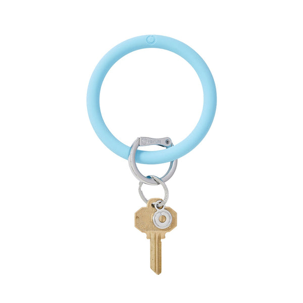Pastel Blue Silicone Key Ring