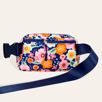 Bright & Bloomy Belt Bag & Keychain Wallet Set