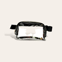 Midnight Black Clear Belt Bag