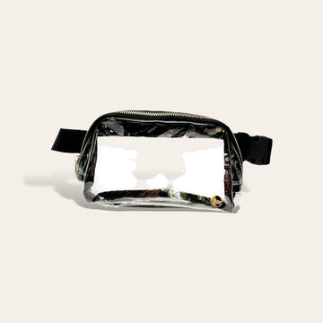 Midnight Black Clear Belt Bag