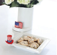 Nora Fleming Home of The Free Mini (uncle sam hat)