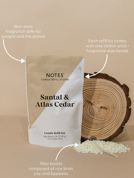 NOTES Santal & Atlas Cedar Sustainable Refill Kit