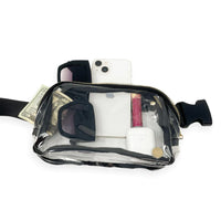 Midnight Black Clear Belt Bag