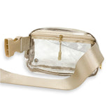 Natural Beige Clear Belt Bag