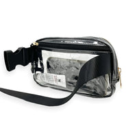 Midnight Black Clear Belt Bag